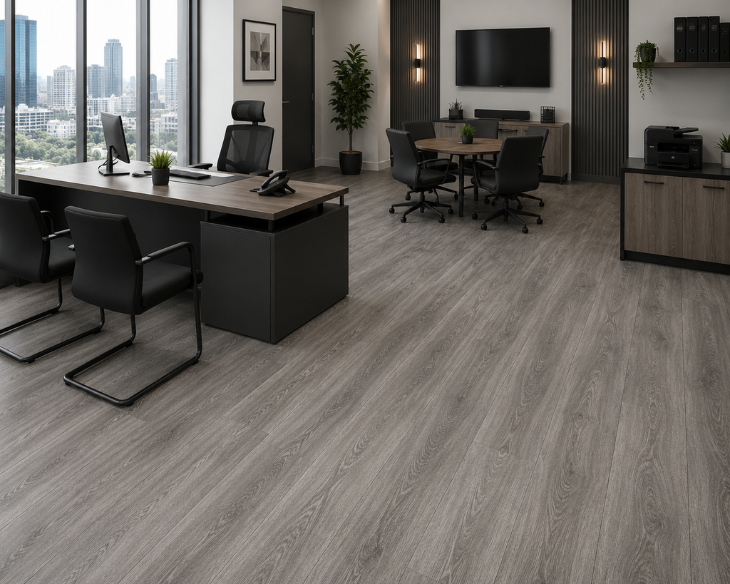 Plancher SPC - Chêne gris foncé
