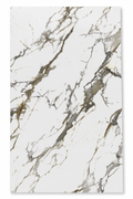 UV PVC Marble Sheet 4' x 8' - White/dark grey
