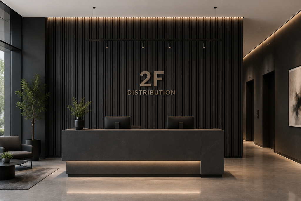 Panneau mural acoustique 2' x 8' - Noir