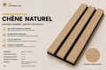 Panneau mural acoustique 2' x 8' - Chêne Naturel