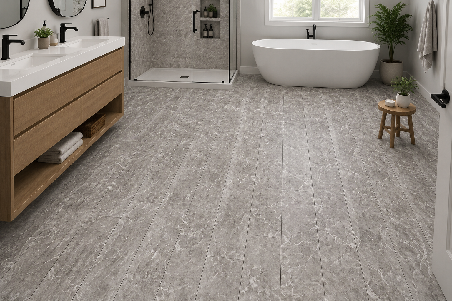 SPC Flooring - Grey Marble