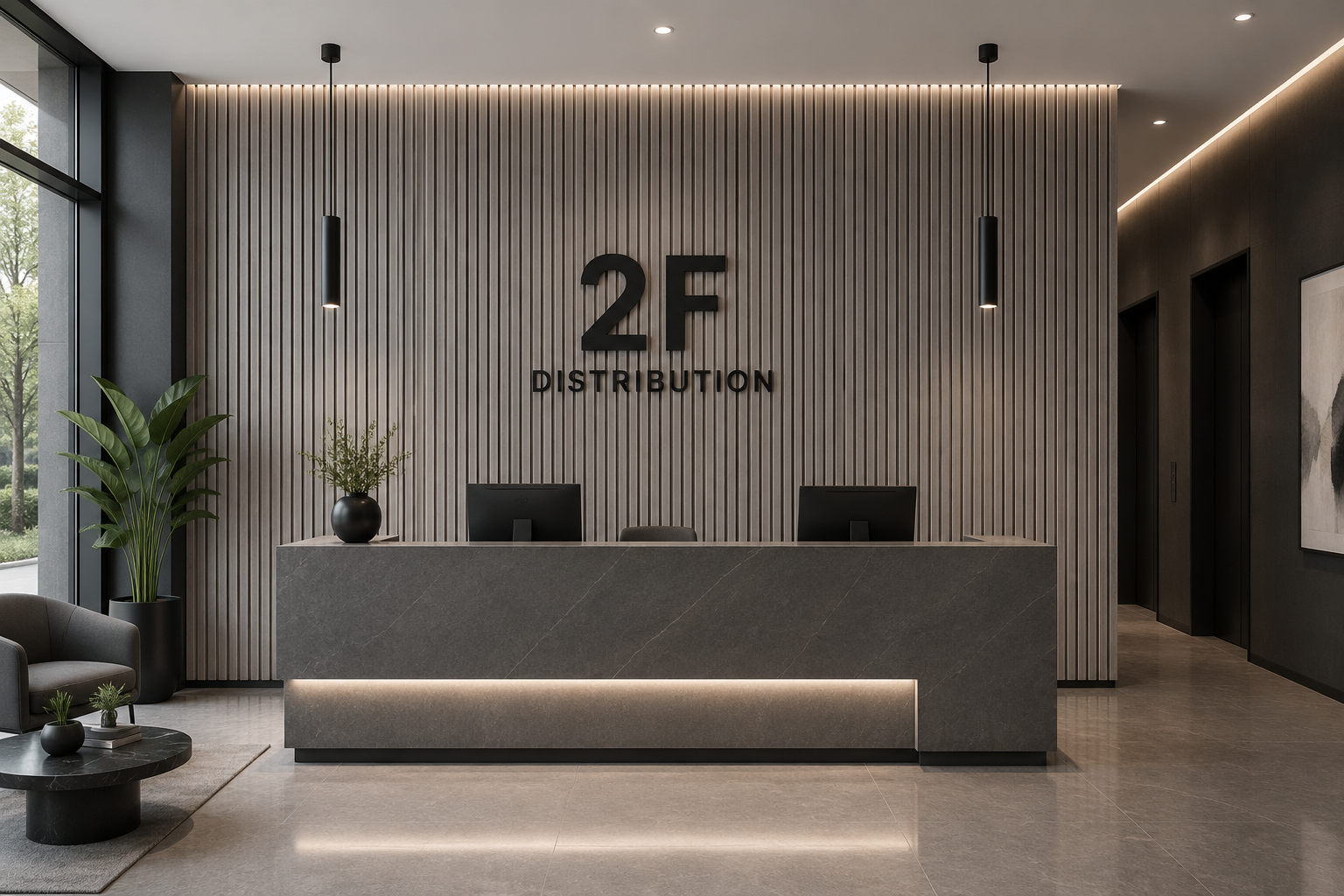 2' x 8' Acoustic Wall Panel - Grey