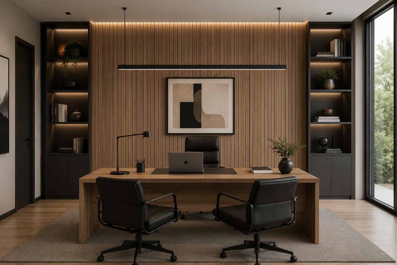 Acoustic Wall Panels 2' x 8' - Walnut