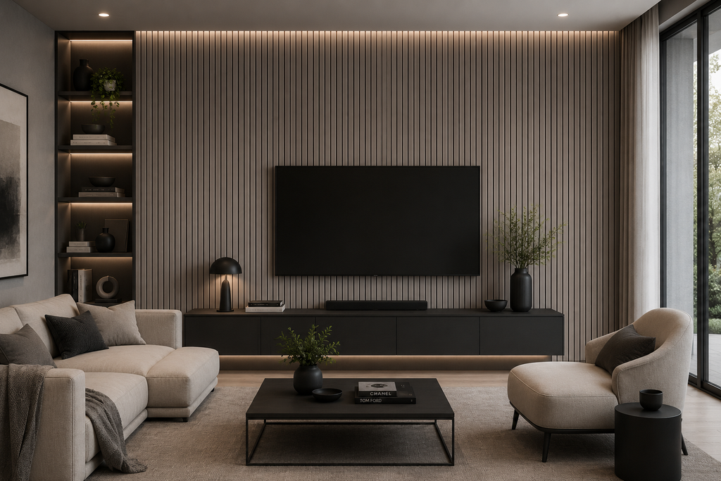 Panneau mural acoustique 2' x 8' - Gris