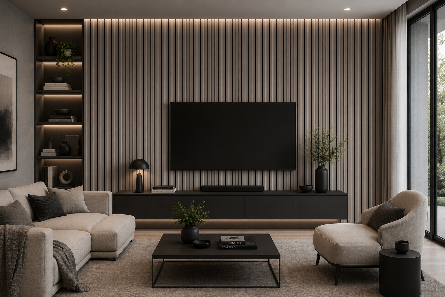 2' x 8' Acoustic Wall Panel - Grey