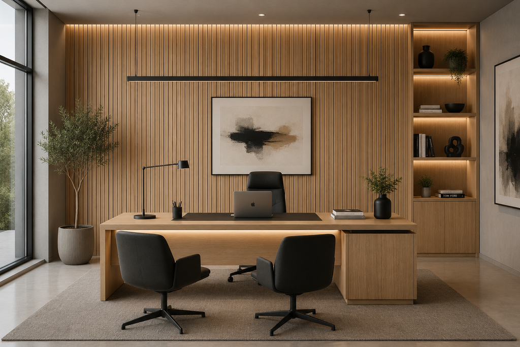 Panneau mural acoustique 2' x 8' - Chêne Naturel