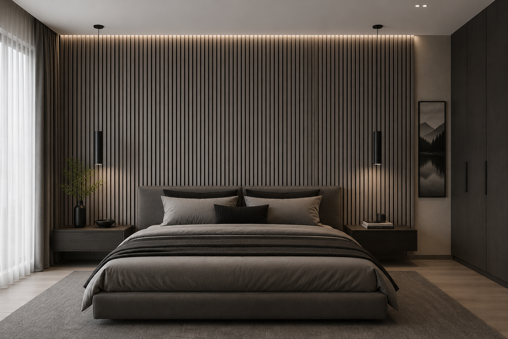 Acoustic Wall Panel 2' x 8' - Dark Grey